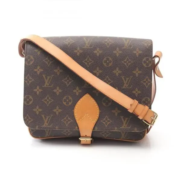 LOUIS VUITTON Brown Monogram Leather Shoulder Bag - Picture 1 of 11